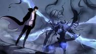 Sung Jin Woo and Beru as shown in the Manhwa (Image via Chugong, D&C Media)